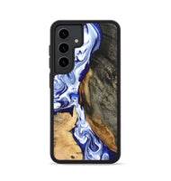 Galaxy S24 Wood Phone Case - Racheal (Blue, 799567)
