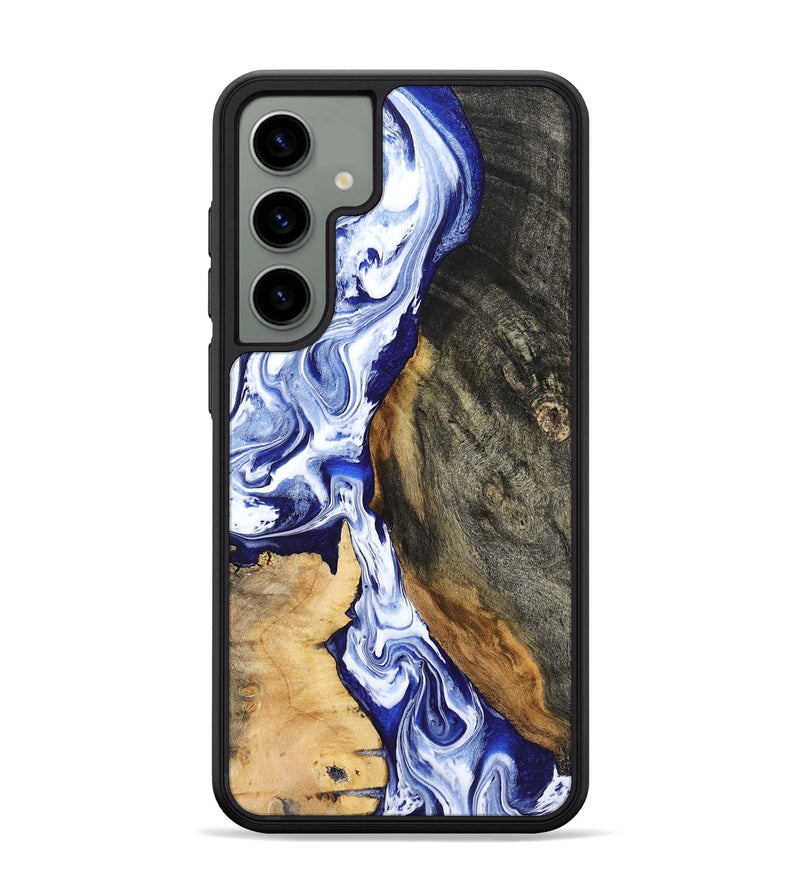 Galaxy S24 Plus Wood Phone Case - Racheal (Blue, 799567)