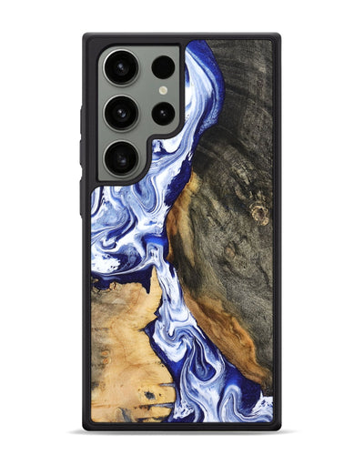 Galaxy S24 Ultra Wood Phone Case - Racheal (Blue, 799567)