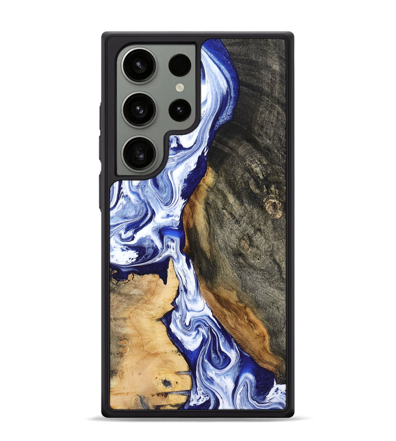 Galaxy S24 Ultra Wood Phone Case - Racheal (Blue, 799567)