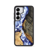 Galaxy S25 Wood Phone Case - Racheal (Blue, 799567)