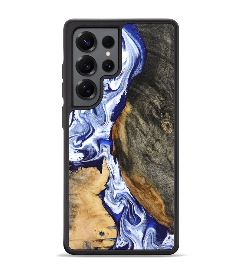 Galaxy S25 Ultra Wood Phone Case - Racheal (Blue, 799567)