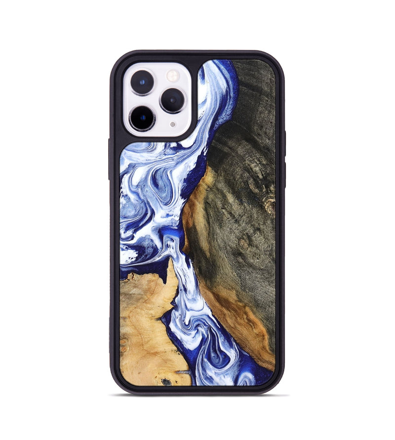 iPhone 11 Pro Wood Phone Case - Racheal (Blue, 799567)