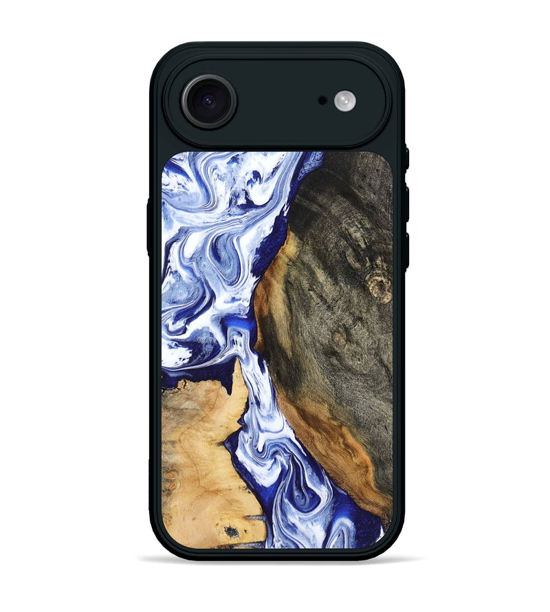 iPhone 17 Air Wood Phone Case - Racheal (Blue, 799567)