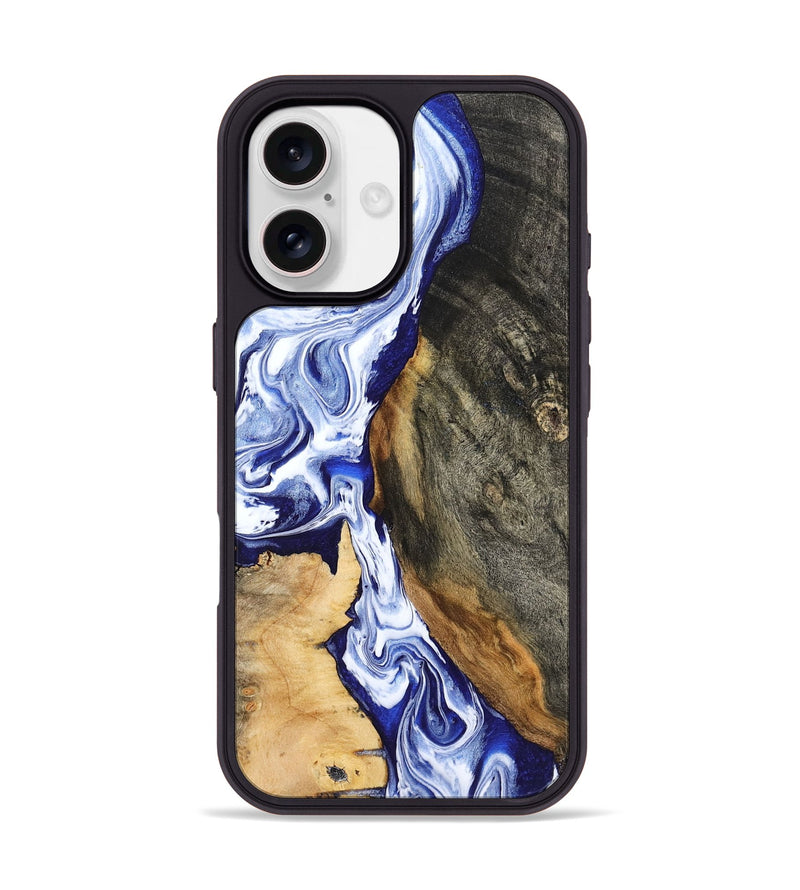 iPhone 17 Wood Phone Case - Racheal (Blue, 799567)