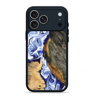 iPhone 17 Pro Max Wood Phone Case - Racheal (Blue, 799567)