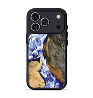 iPhone 17 Pro Wood Phone Case - Racheal (Blue, 799567)