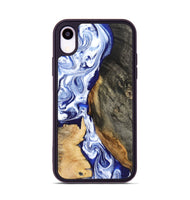 iPhone Xr Wood Phone Case - Racheal (Blue, 799567)