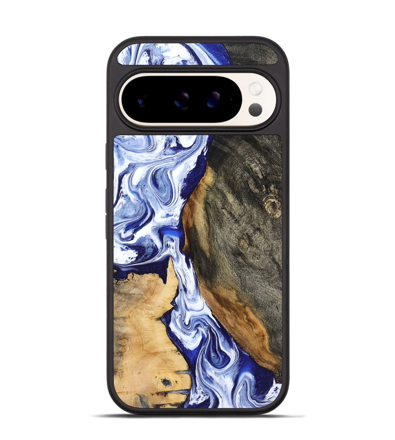 Pixel 9 Pro Wood Phone Case - Racheal (Blue, 799567)
