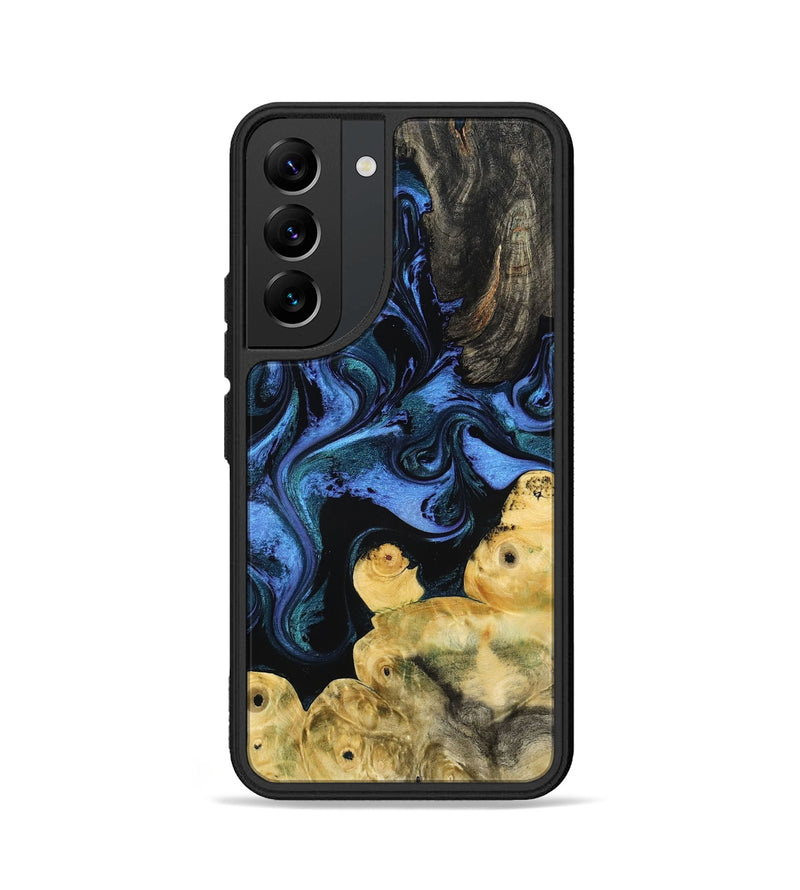 Galaxy S22 Wood Phone Case - Jill (Blue, 799568)