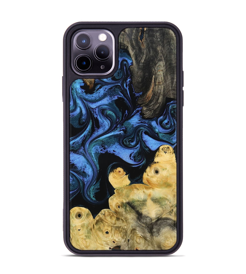 iPhone 11 Pro Max Wood Phone Case - Jill (Blue, 799568)