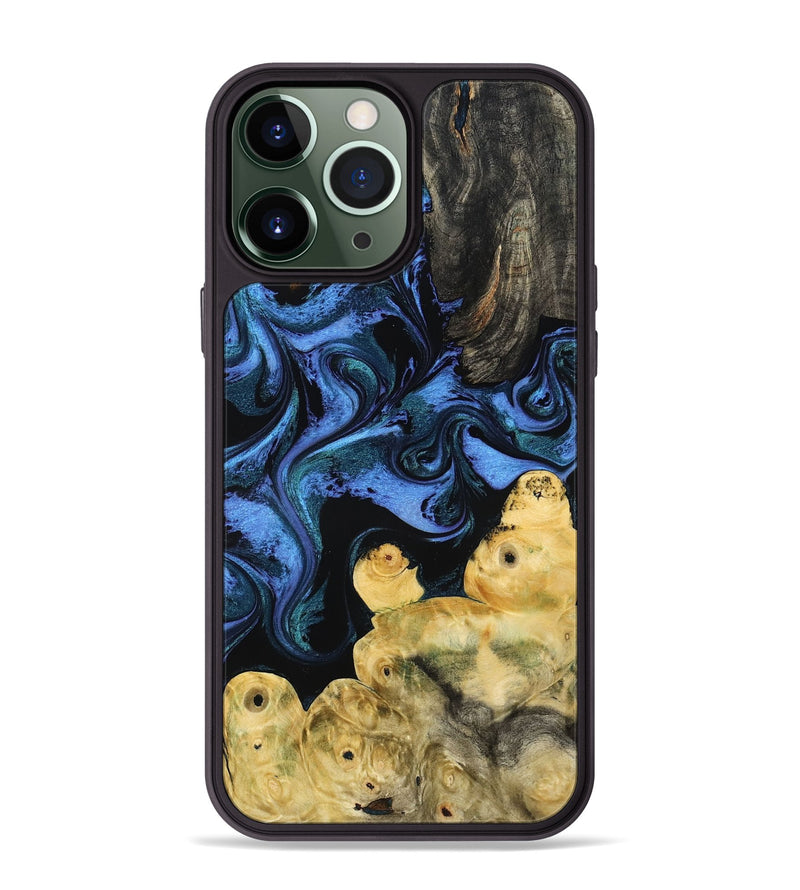 iPhone 13 Pro Max Wood Phone Case - Jill (Blue, 799568)