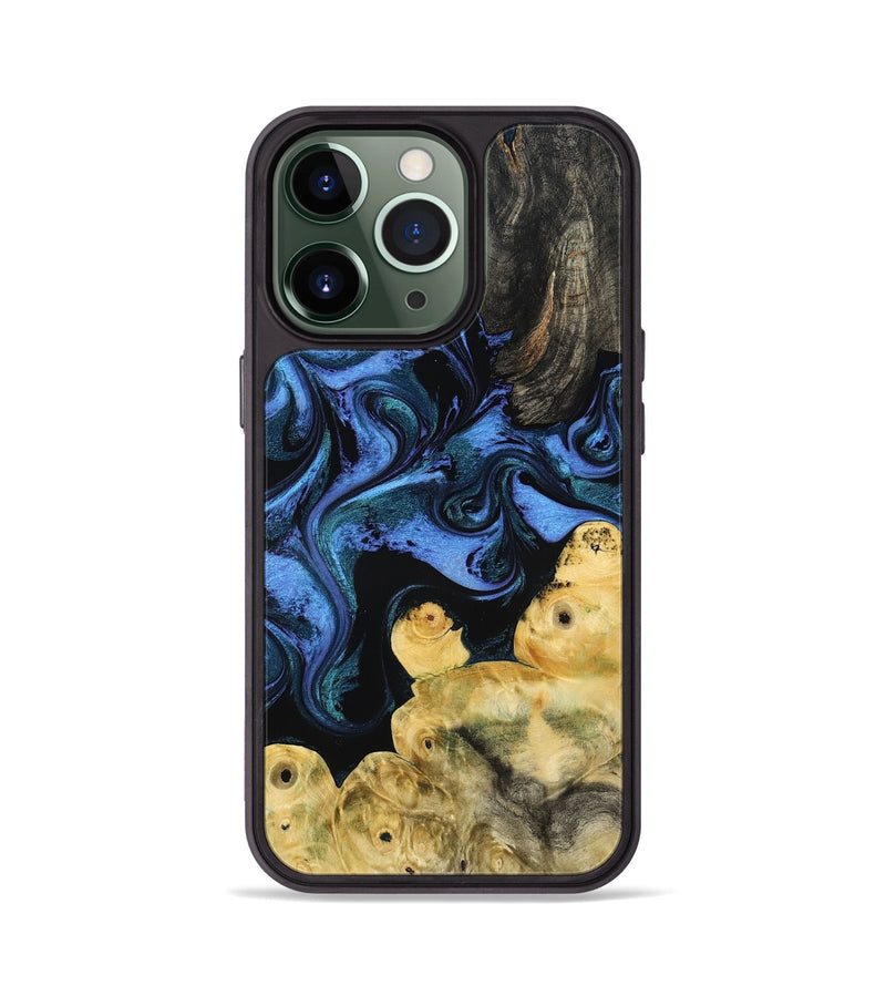 iPhone 13 Pro Wood Phone Case - Jill (Blue, 799568)