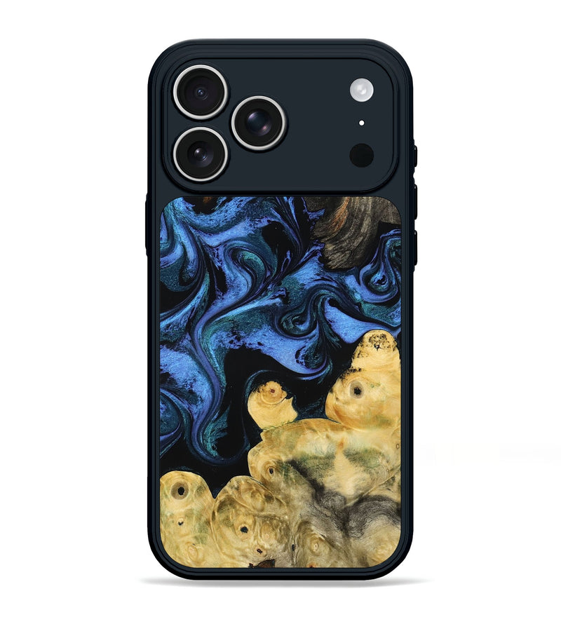 iPhone 17 Pro Max Wood Phone Case - Jill (Blue, 799568)