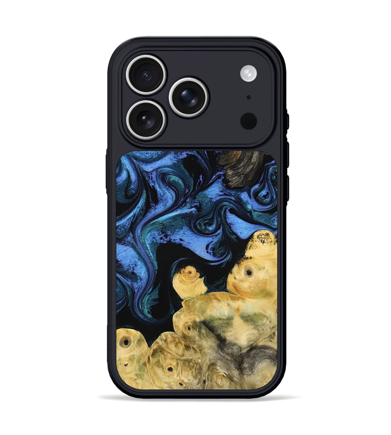 iPhone 17 Pro Wood Phone Case - Jill (Blue, 799568)