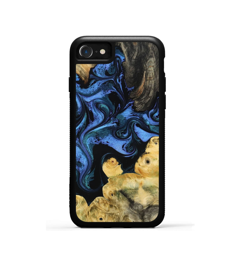 iPhone SE Wood Phone Case - Jill (Blue, 799568)