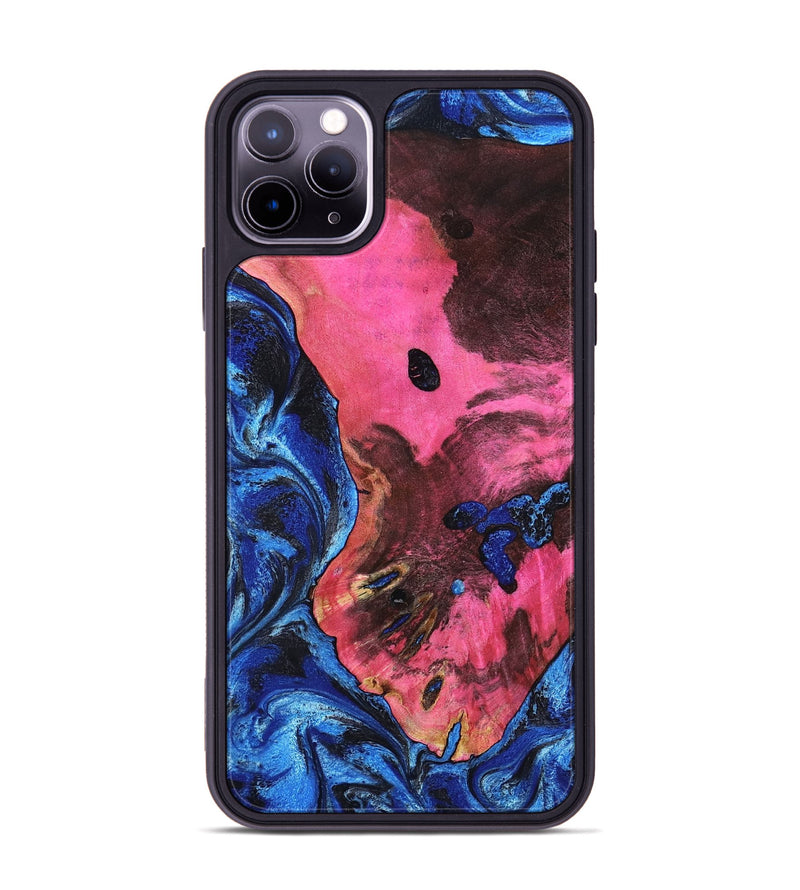 iPhone 11 Pro Max Wood Phone Case - Olen (Blue, 799569)