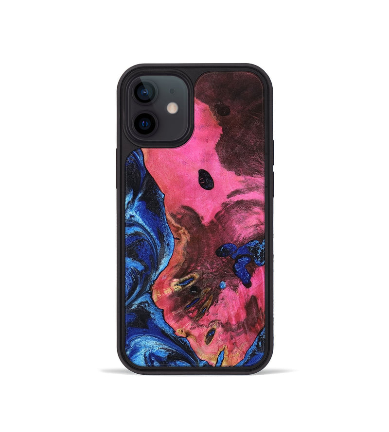 iPhone 12 mini Wood Phone Case - Olen (Blue, 799569)