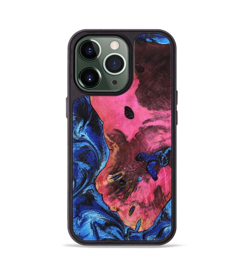 iPhone 13 Pro Wood Phone Case - Olen (Blue, 799569)