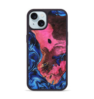 iPhone 15 Wood Phone Case - Olen (Blue, 799569)