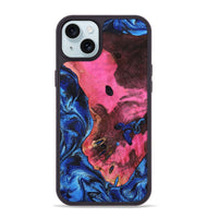 iPhone 15 Plus Wood Phone Case - Olen (Blue, 799569)