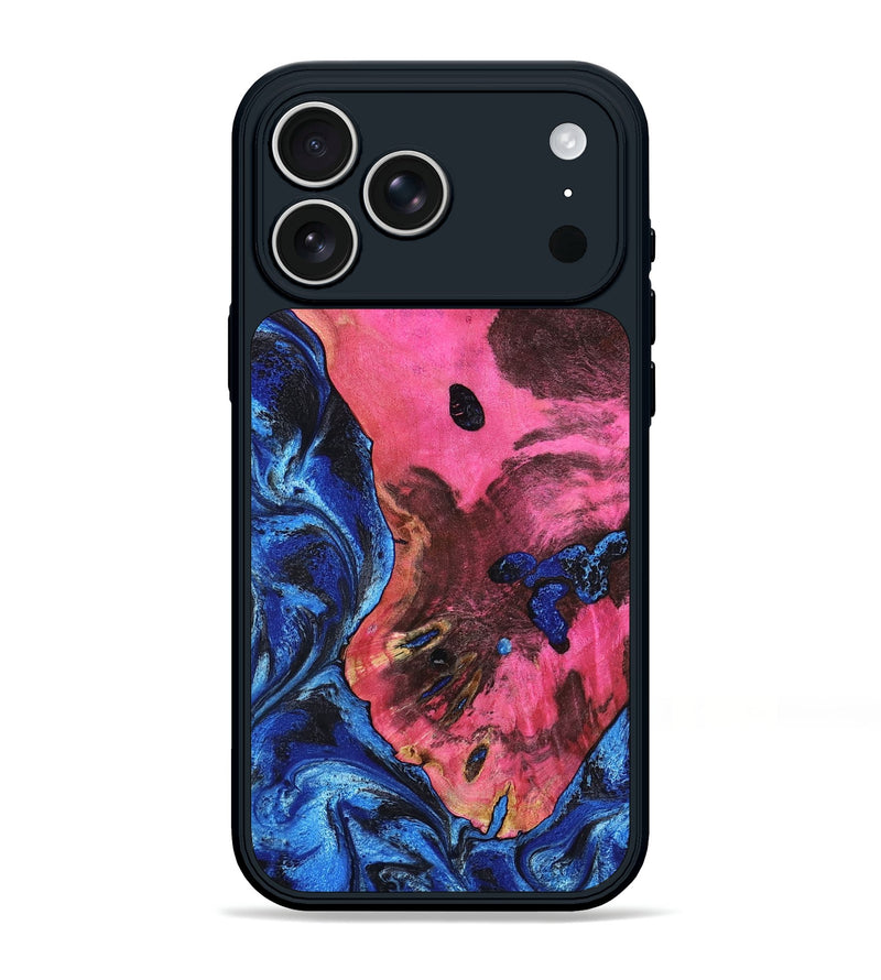 iPhone 17 Pro Max Wood Phone Case - Olen (Blue, 799569)