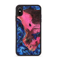 iPhone Xs Max Wood Phone Case - Olen (Blue, 799569)