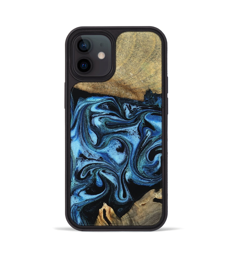 iPhone 12 Wood Phone Case - Karlie (Blue, 799570)