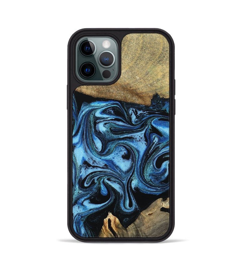 iPhone 12 Pro Wood Phone Case - Karlie (Blue, 799570)
