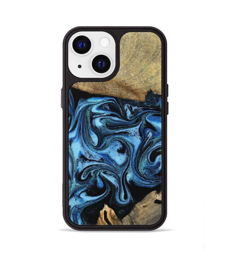 iPhone 13 Wood Phone Case - Karlie (Blue, 799570)