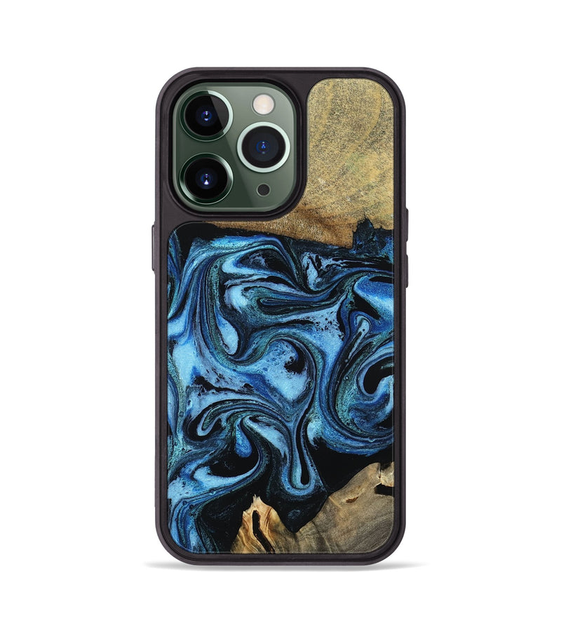 iPhone 13 Pro Wood Phone Case - Karlie (Blue, 799570)