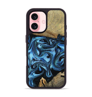 iPhone 16 Wood Phone Case - Karlie (Blue, 799570)
