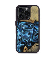 iPhone 16 Pro Wood Phone Case - Karlie (Blue, 799570)