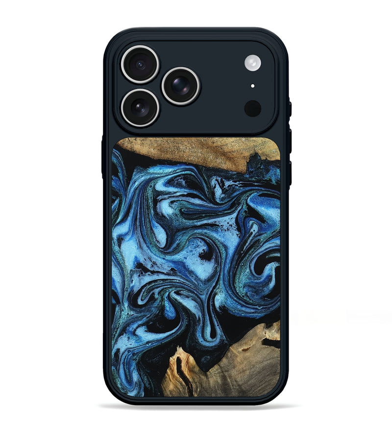 iPhone 17 Pro Max Wood Phone Case - Karlie (Blue, 799570)