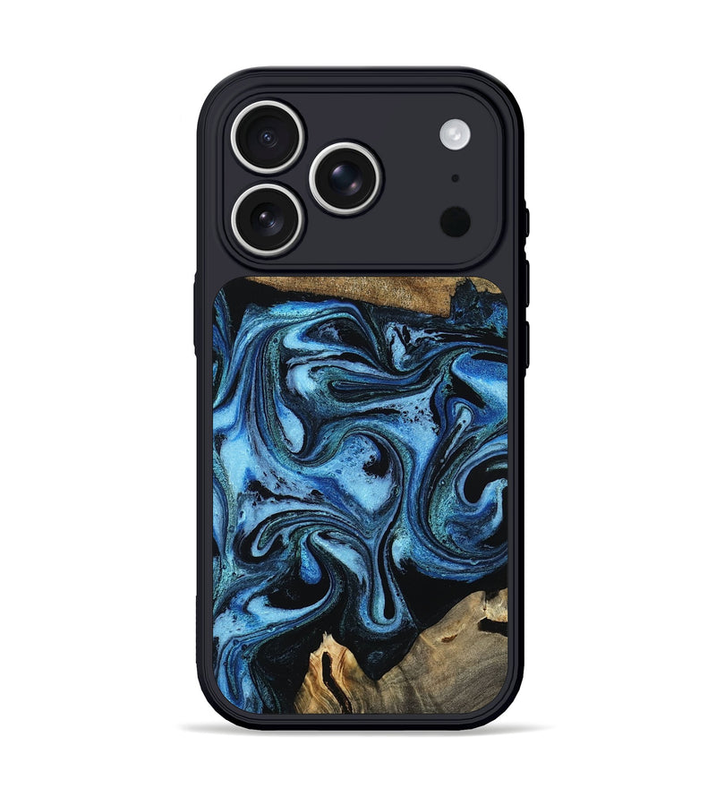 iPhone 17 Pro Wood Phone Case - Karlie (Blue, 799570)