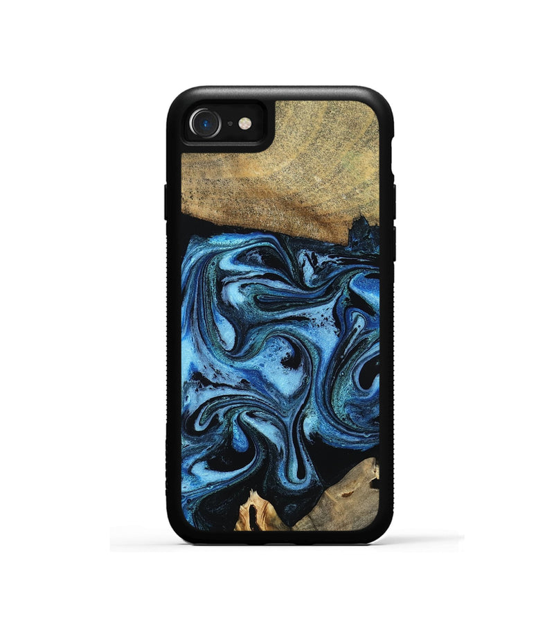 iPhone SE Wood Phone Case - Karlie (Blue, 799570)