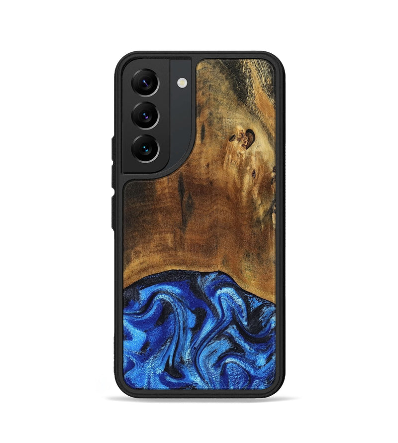 Galaxy S22 Wood Phone Case - Jed (Blue, 799571)