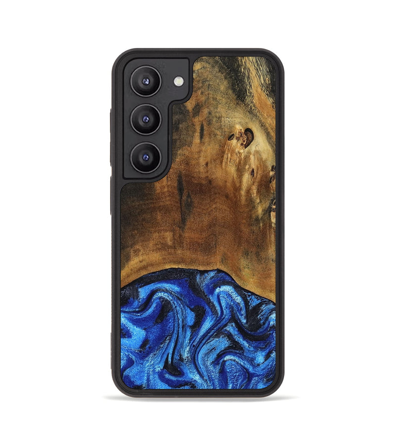 Galaxy S23 Wood Phone Case - Jed (Blue, 799571)