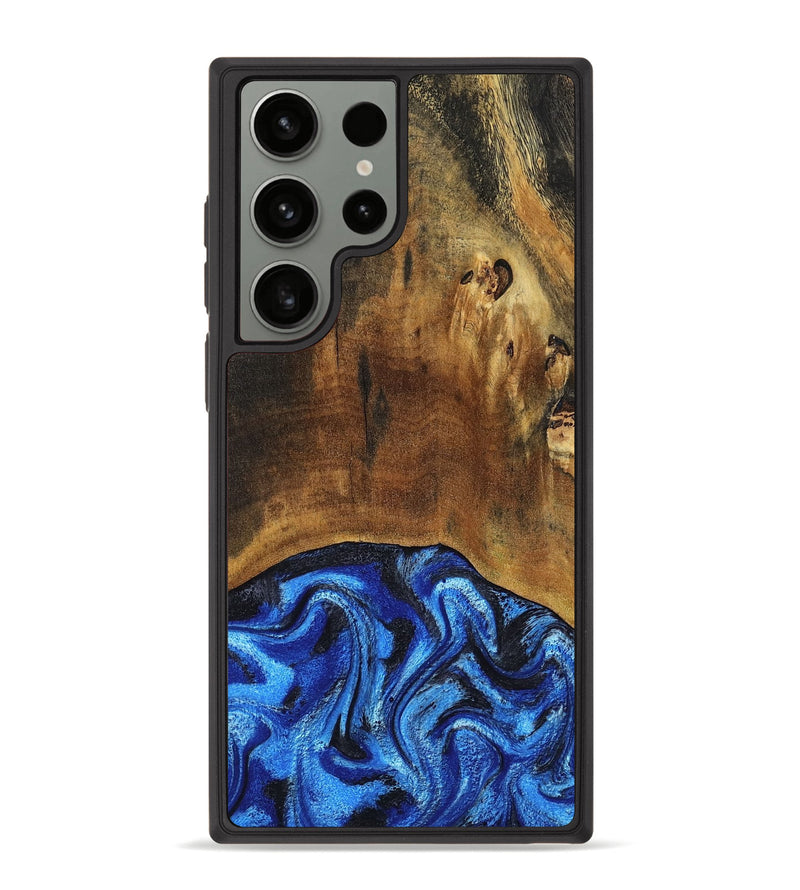 Galaxy S23 Ultra Wood Phone Case - Jed (Blue, 799571)