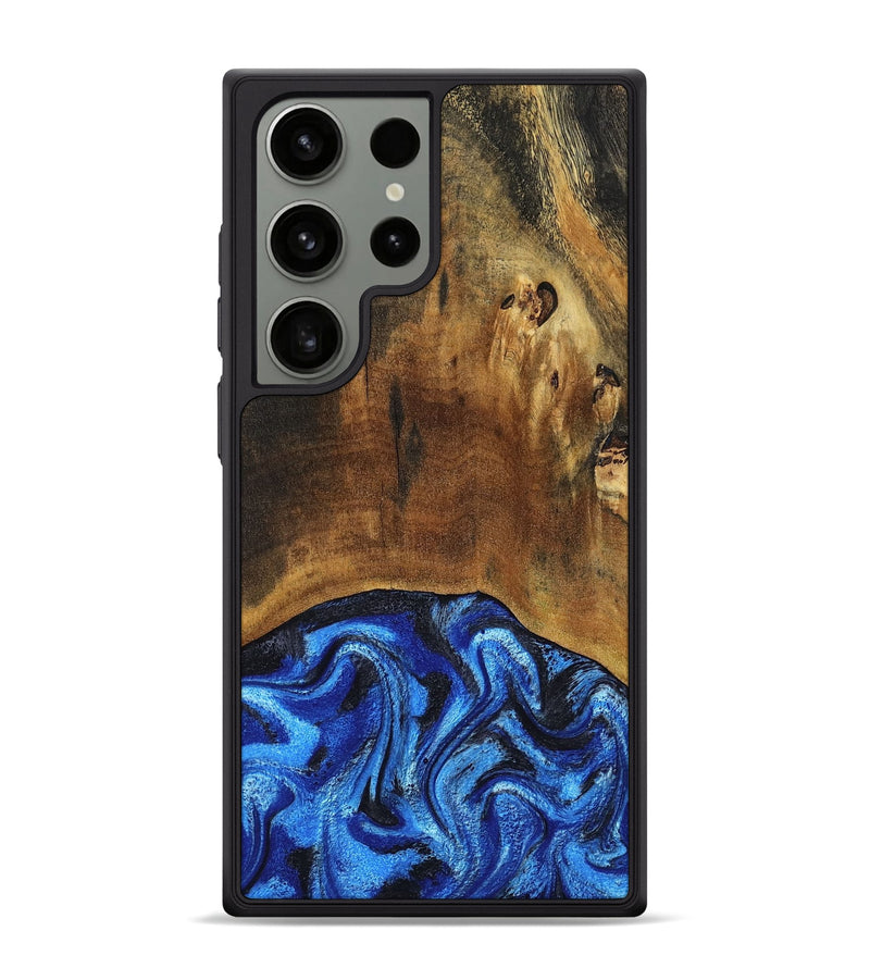 Galaxy S24 Ultra Wood Phone Case - Jed (Blue, 799571)