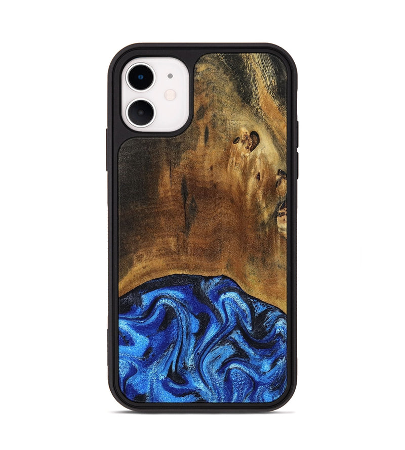 iPhone 11 Wood Phone Case - Jed (Blue, 799571)