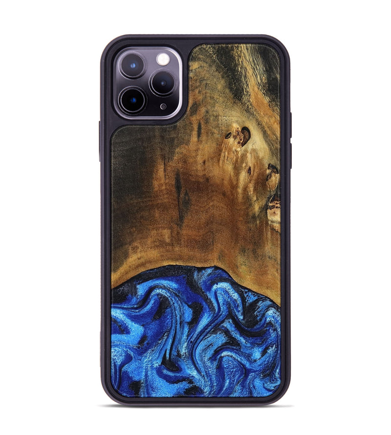 iPhone 11 Pro Max Wood Phone Case - Jed (Blue, 799571)