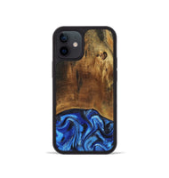 iPhone 12 mini Wood Phone Case - Jed (Blue, 799571)