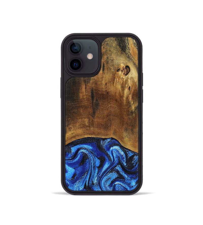 iPhone 12 mini Wood Phone Case - Jed (Blue, 799571)