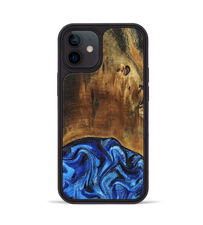 iPhone 12 Wood Phone Case - Jed (Blue, 799571)