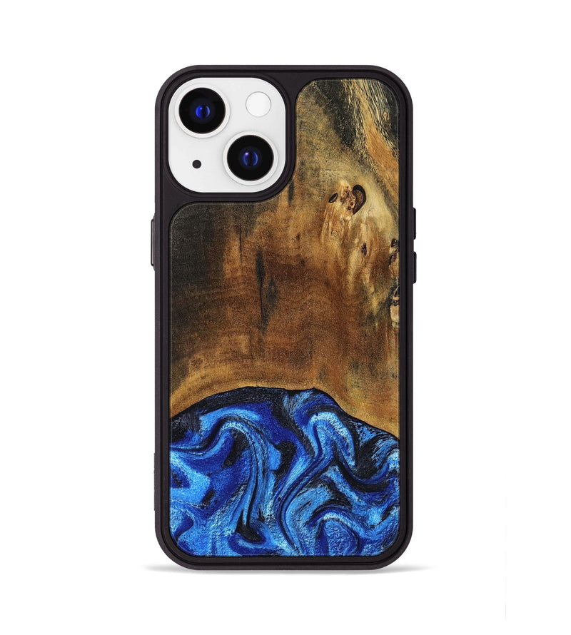 iPhone 13 Wood Phone Case - Jed (Blue, 799571)