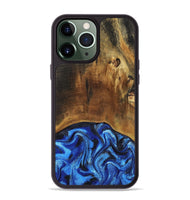 iPhone 13 Pro Max Wood Phone Case - Jed (Blue, 799571)