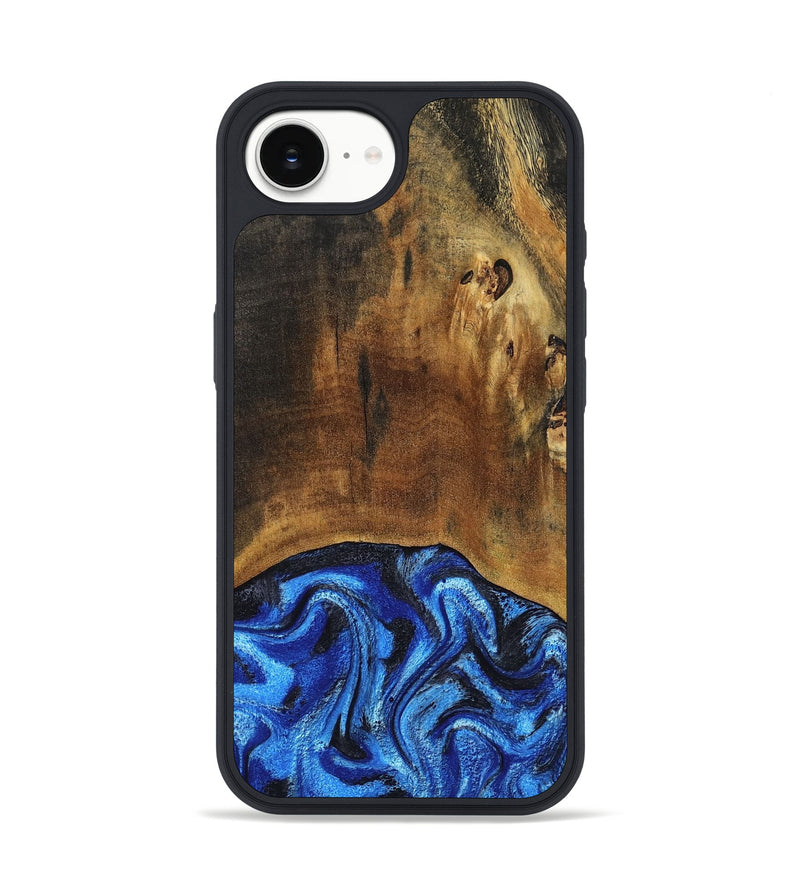 iPhone 16e Wood Phone Case - Jed (Blue, 799571)