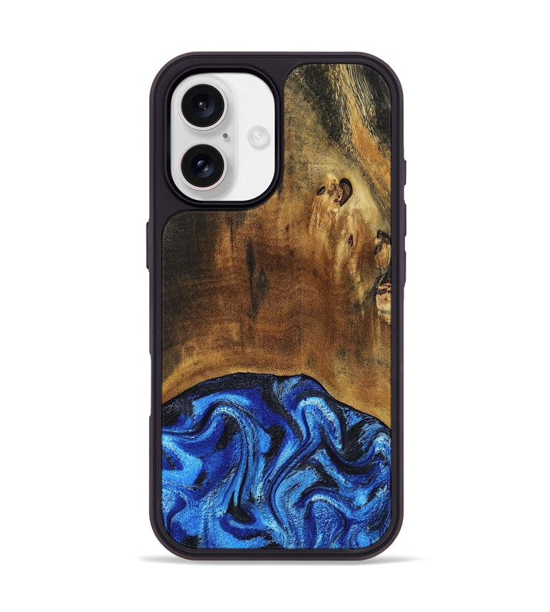 iPhone 17 Wood Phone Case - Jed (Blue, 799571)