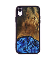 iPhone Xr Wood Phone Case - Jed (Blue, 799571)